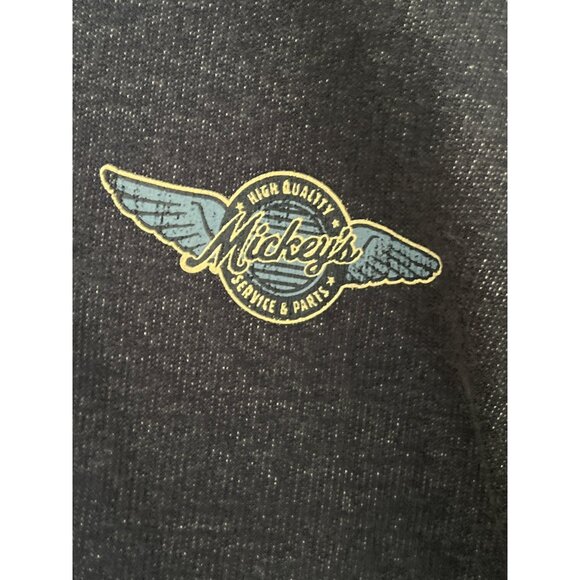 Mickeys Motorcycle Disney Parks Mens Hoodie Sweatshirt XXL Blue Graphic - Picture 3 of 12